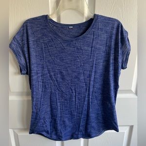 Lululemon blue workout shirt